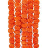 Artificial Marigold Flowers for Decoration Garland for Diwali & Festival 5 Feet Long 5 Pcs orange-100pcs(10pkt)