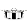 Stahl Triply Stainless Steel Casserole With Lid | Triply Stainless Steel Sauce Pot | Induction Pan | Artisan 4820 | Dia 20 Cm | 2.2 Litres
