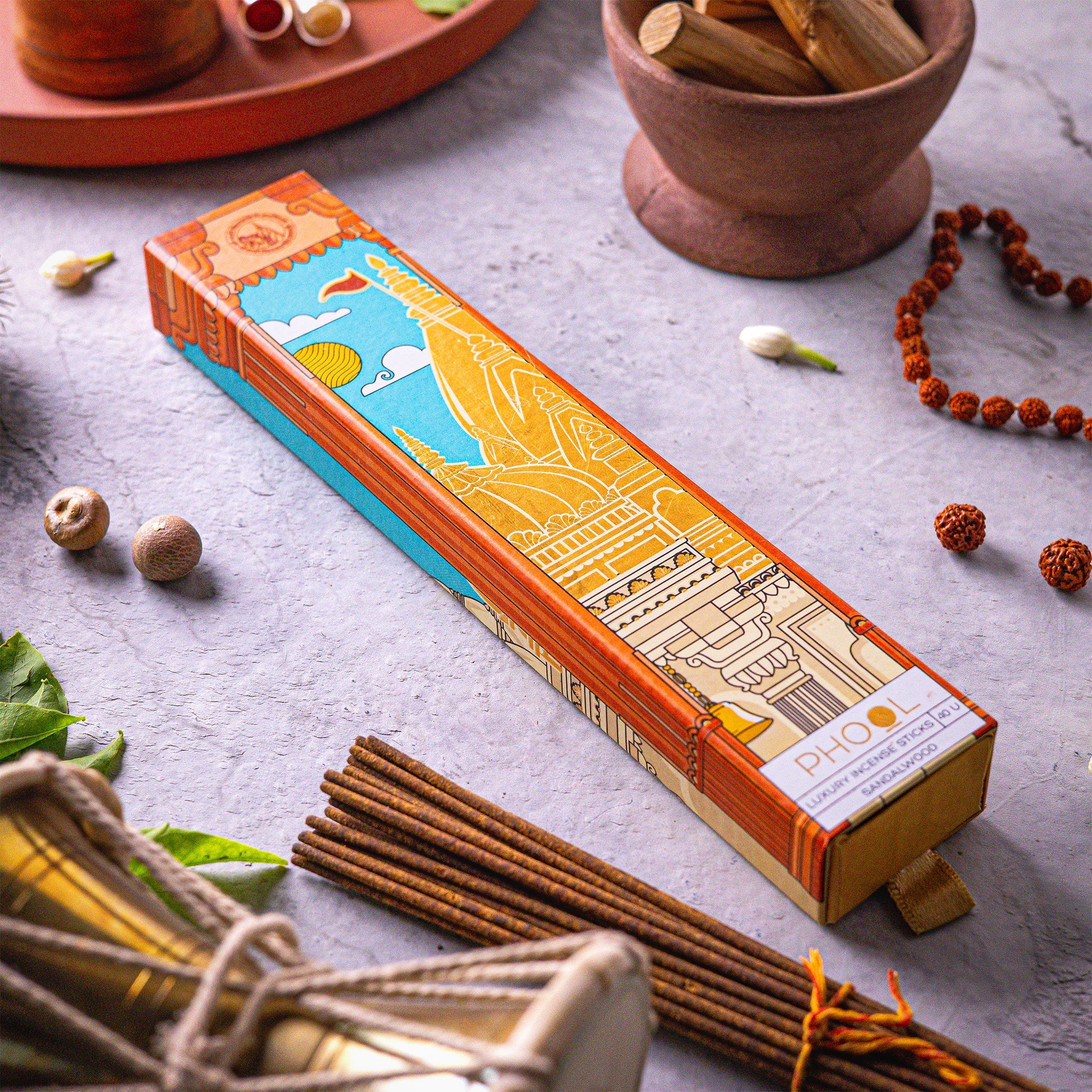 Phool KVT Sandlwood Incense Sticks - 40 Sticks