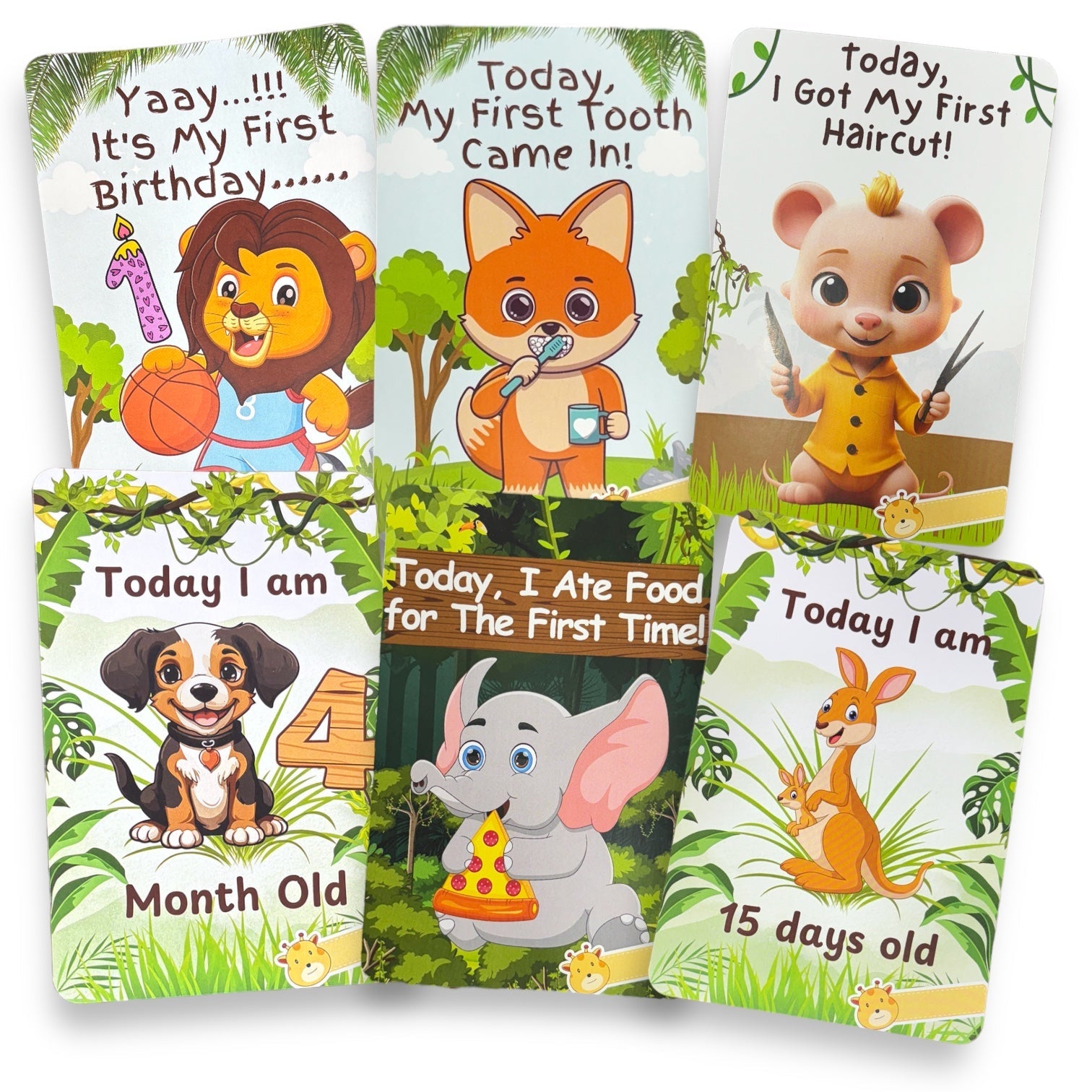 Newborn Baby Milestone Cards