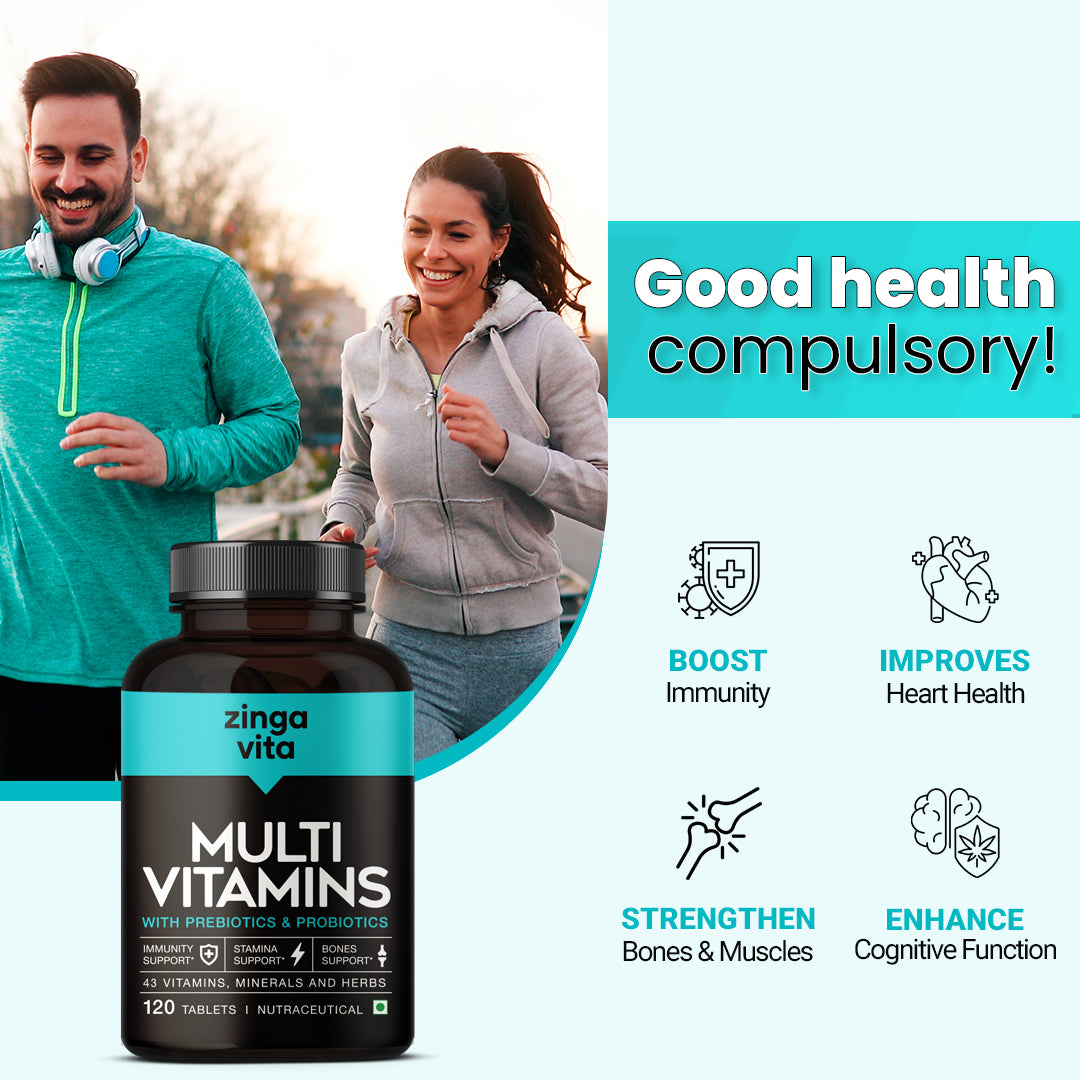 Zingavita Multivitamin Tablets - 120 tabs