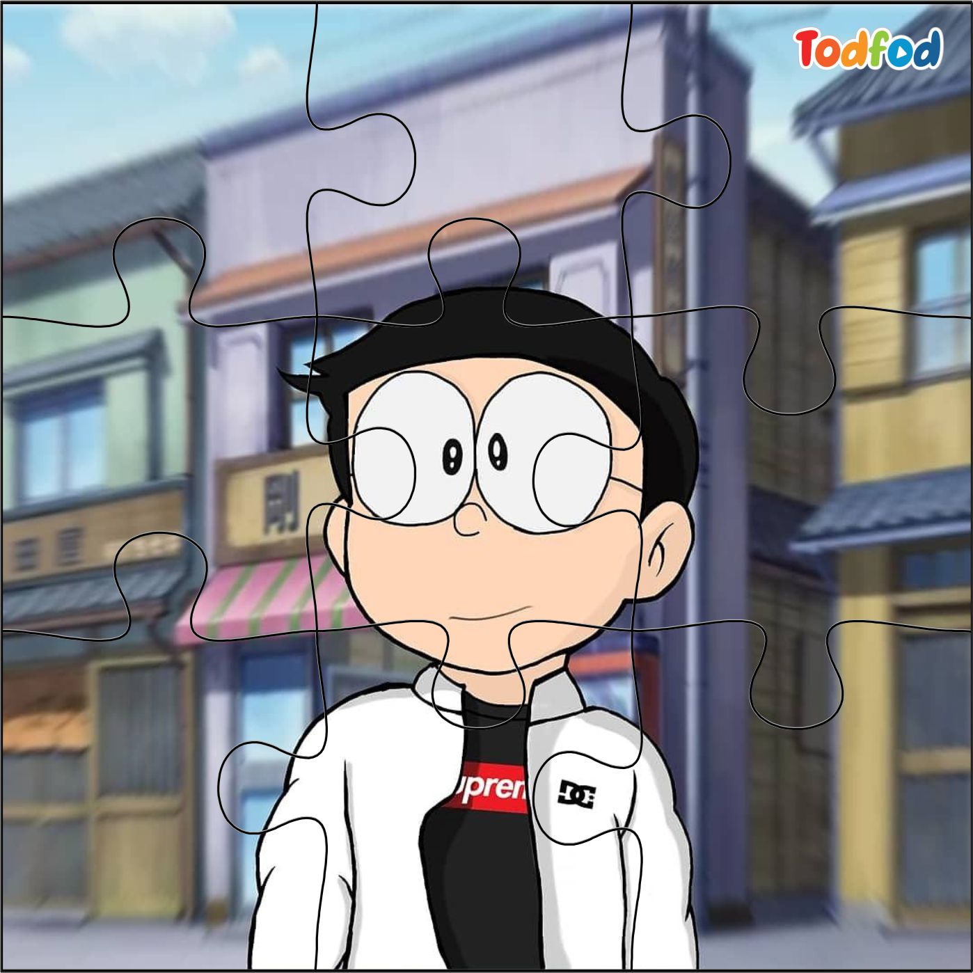 Wooden Jigsaw Puzzles - Doraemon & Friends Anime Cartoon Characters