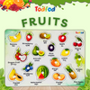 TodFod Birds & Fruit Characters Knob & Pegged Puzzle for Kids