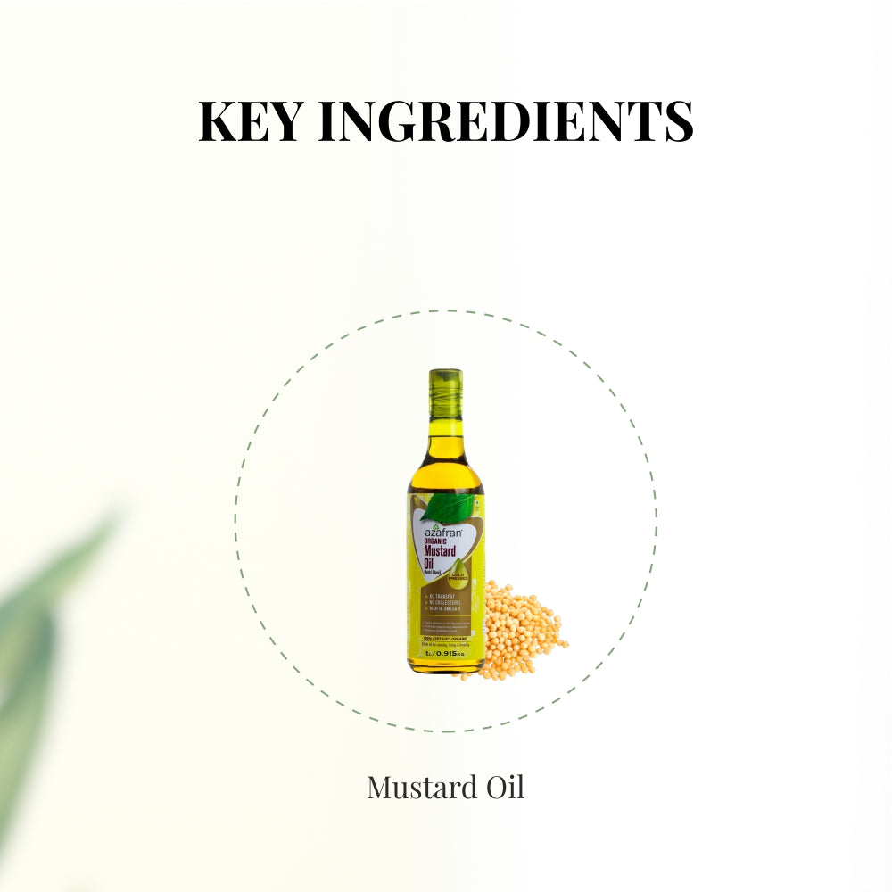Azafran Organic Mustard Oil (Cold Pressed) - 1l