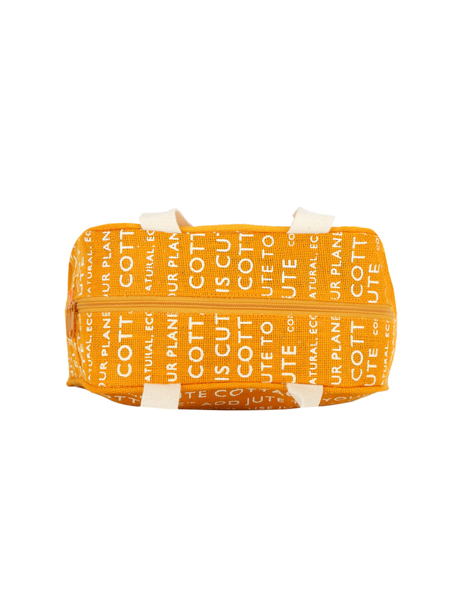 Jute Cottage Tape Hanb-035dle Lunch Zipper (Jute Cottage Printed)