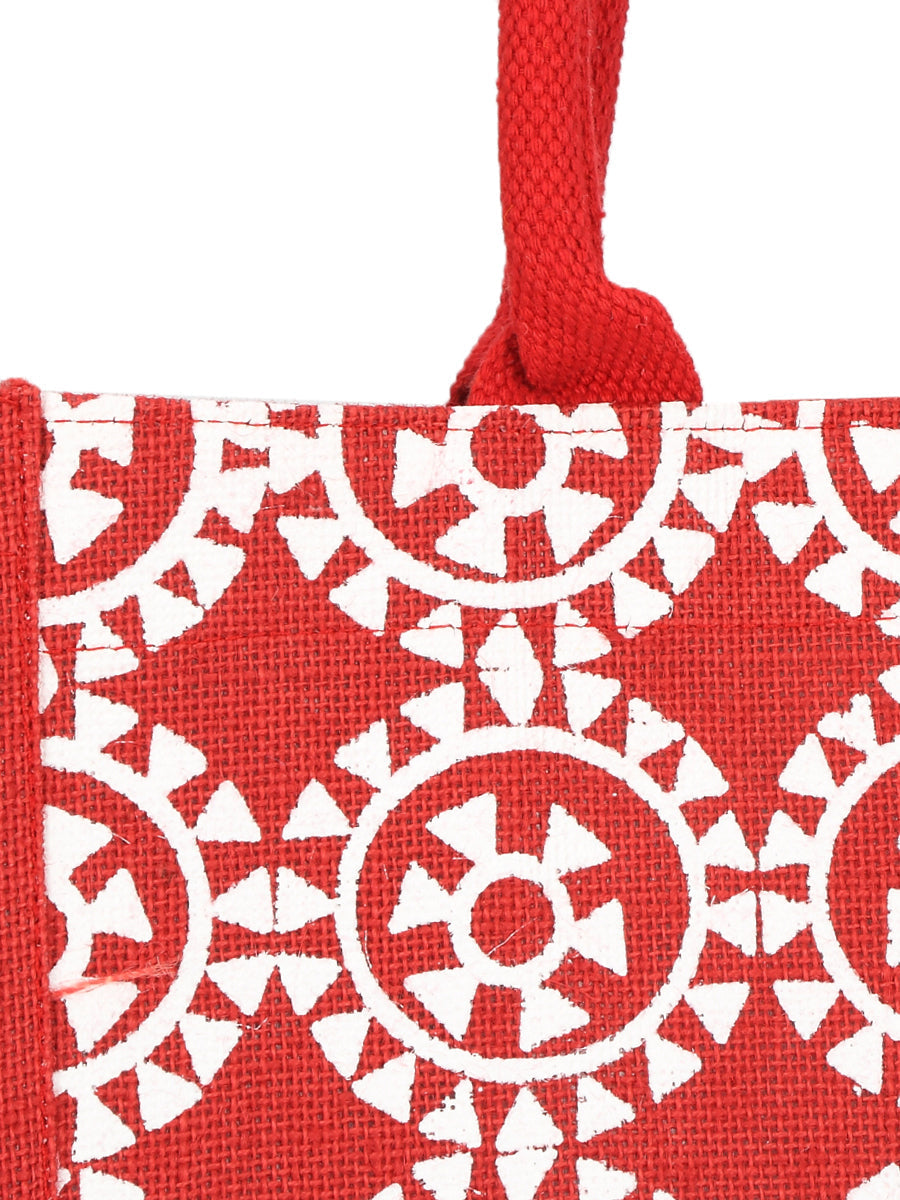 Jute Cottage Round Print