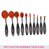 Vega Pro EZ Set of 10 Professional Make-Up Brushes - MBS-10