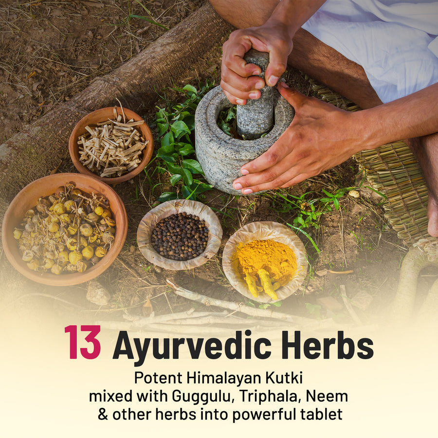 Gynoveda Liver Detox Tablets (Arogyavardhini Vati)