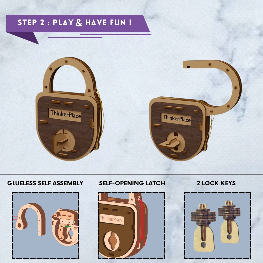 DIY Mechanical Lock- Learn Lock & Key Mechanism