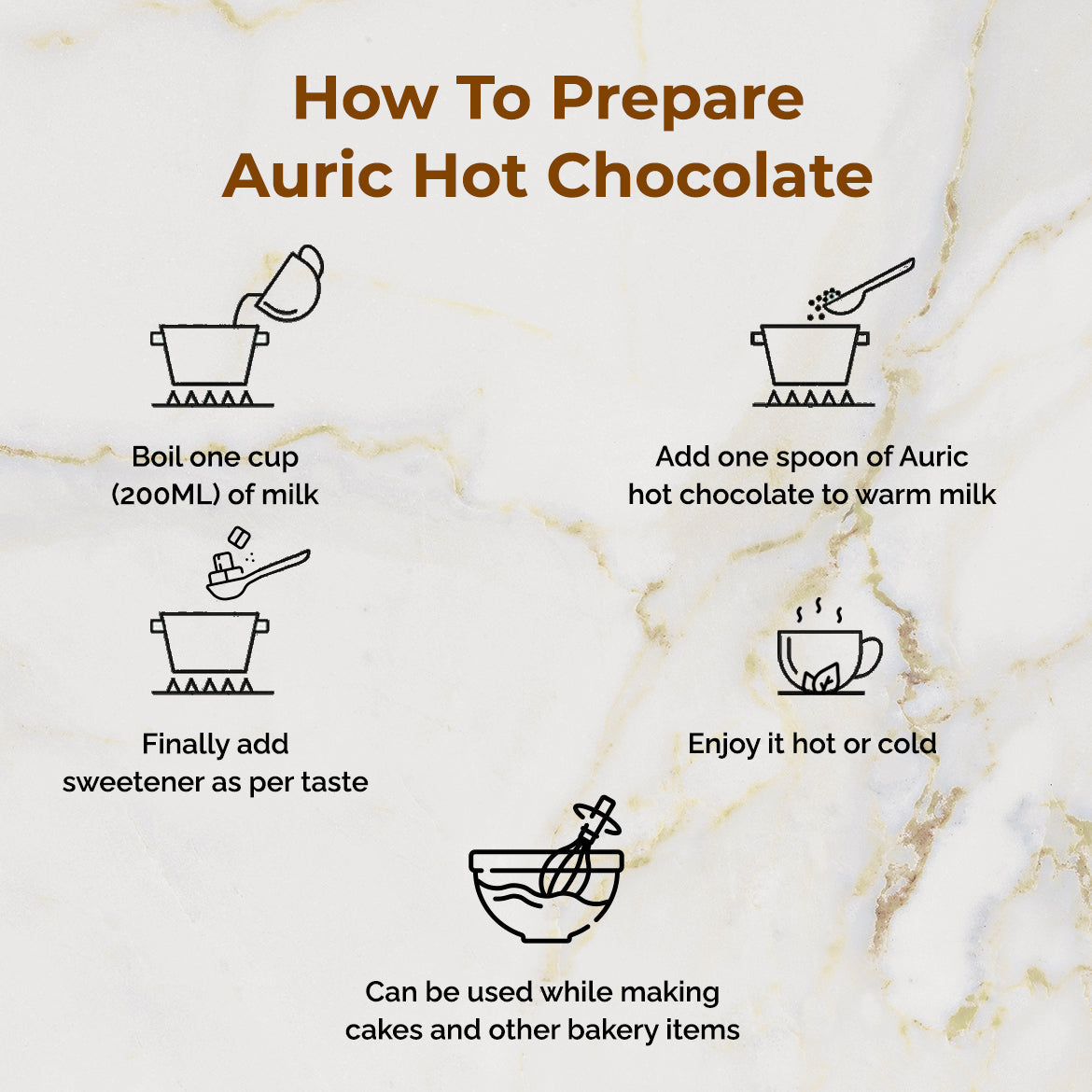 Auric Drinking Hot Chocolate with Ashwagandha