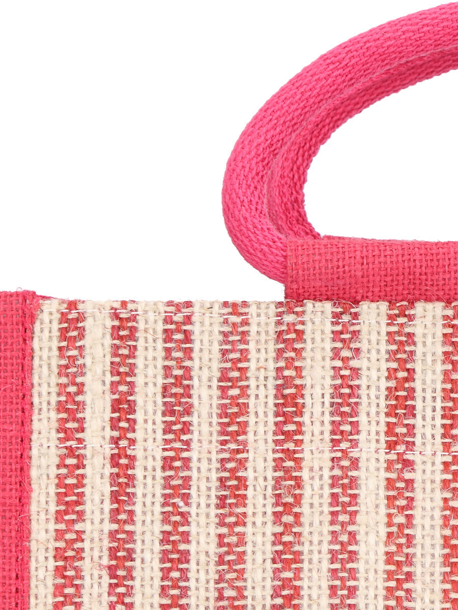Jute Cottage Jute Stripe Lunch Bag