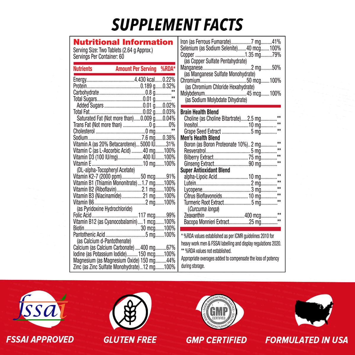 GNC Mega Men 50 Plus Multivitamin  For Healthy Heart Prostate Support & Well Being - 120 tabs