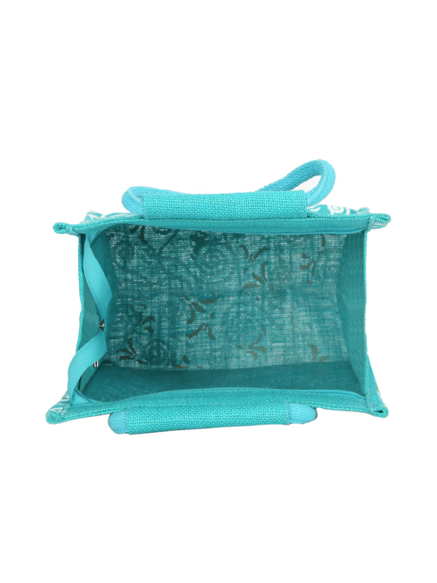 Jute Cottage All Over New Print 2 Colour Zipper Lunch Bag