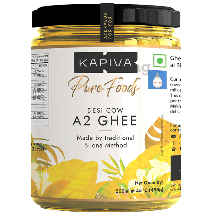 kapiva ayurveda a2 desi cow ghee - 500 ml