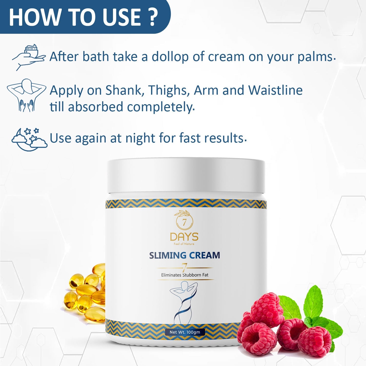 7Days Organic Sliming Cream - 100 gms