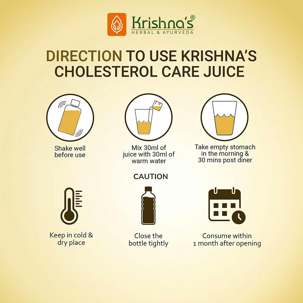 Krishna's Herbal & Ayurveda Cholesterol Care Juice - 500 ml