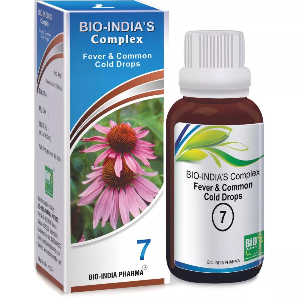 Bio India Complex 7 Fever & Common Cold Drop - 30ml