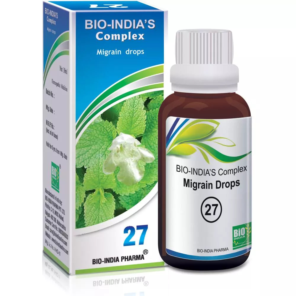 Bio India Complex 27 Migrain Drop - 30 ml