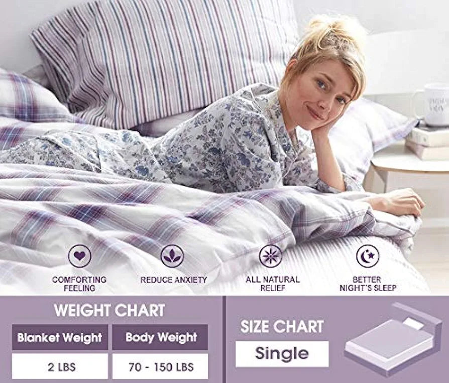 Divine Casa Microfiber 120 GSM Single Bed Dohar Navy Blue Typography Print Lightweight Reversible AC Blanket