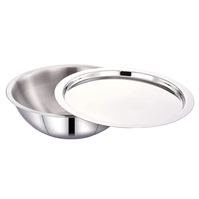 Maxima Tasra Triply Stainless Steel Cookware 26 cm Capacity 3.6 Ltr - 2000 gms