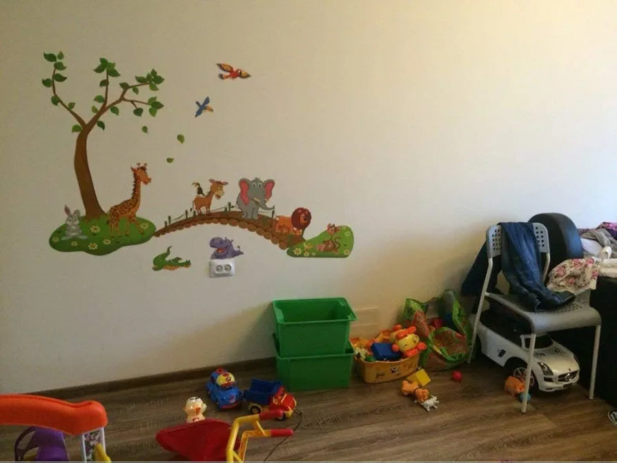 Jaamso Royals Jungle Animals Wall Stickers X 90 cm Multicolor