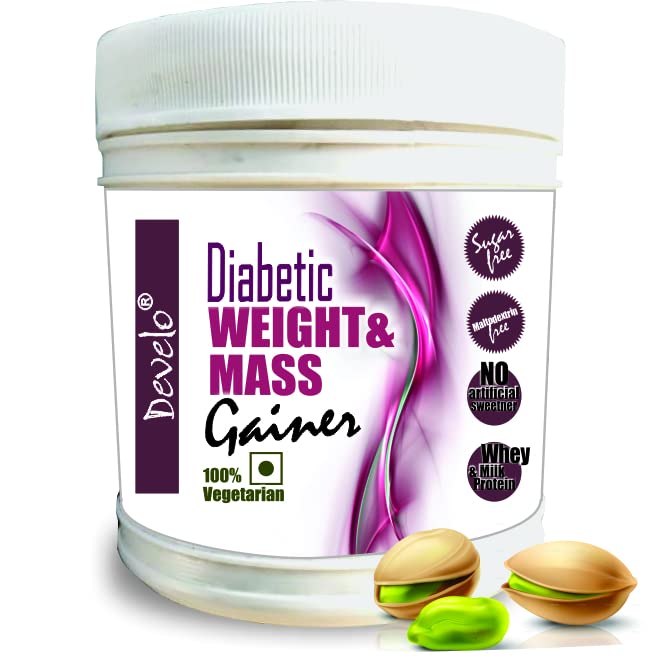 Develo Diabetics Weight & Mass Gainer Elaichi Pista - 500 gms