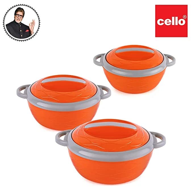 Cello Hot n Fresh Casserole Set With Inner Stainless Steel | Set of 3