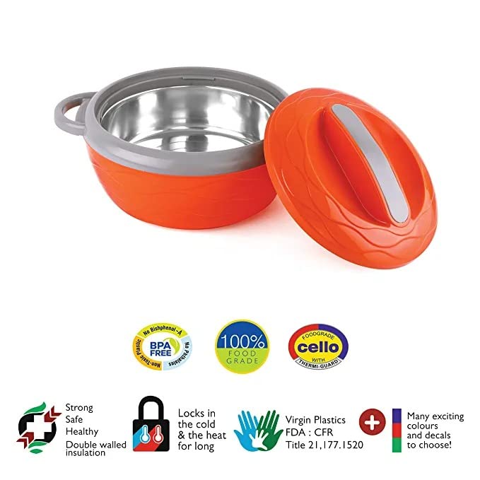 Cello Hot n Fresh Casserole Set With Inner Stainless Steel | Set of 3