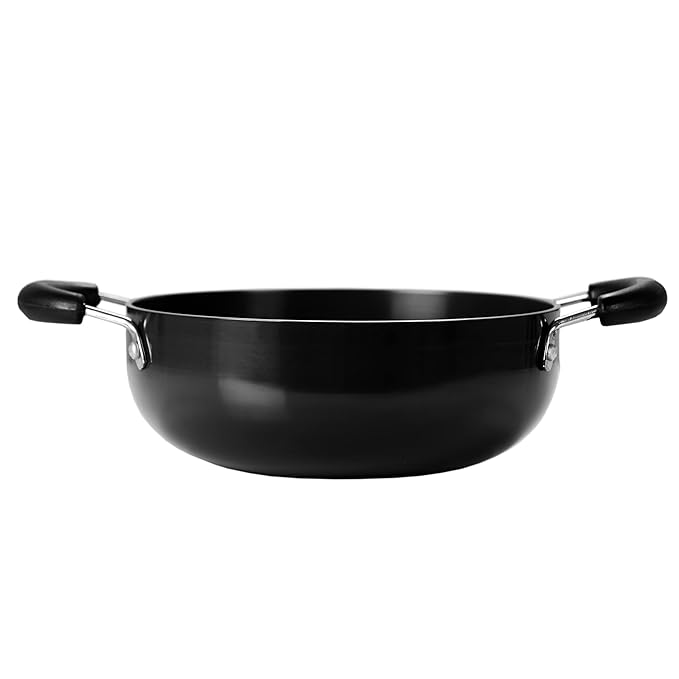Sumeet Aluminium Mini Deep Kadai 750 mlHard Anodised Black