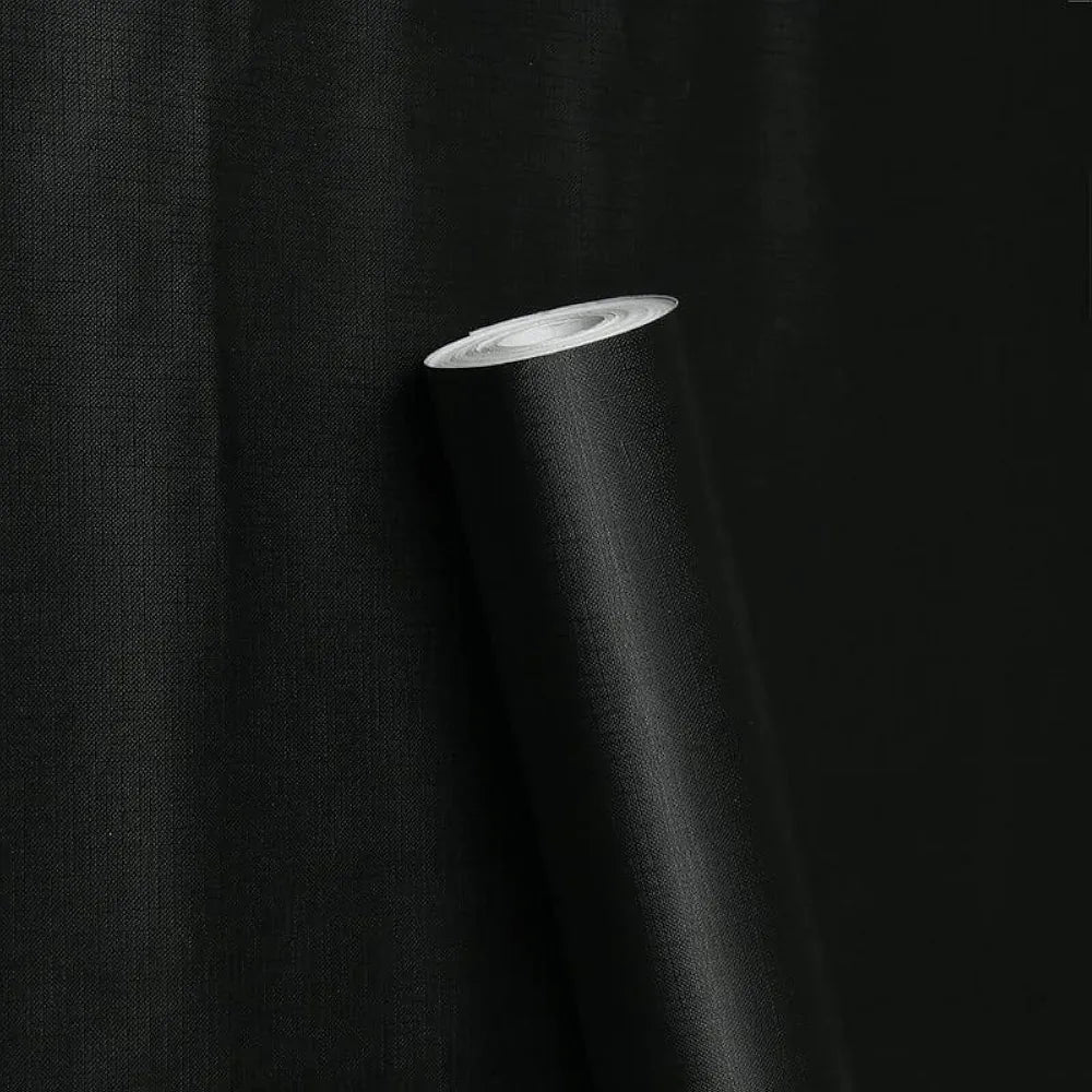 Indian Royals Black Plain Matte Wallpaper for Walls Wall Stickers for Kitchen Black