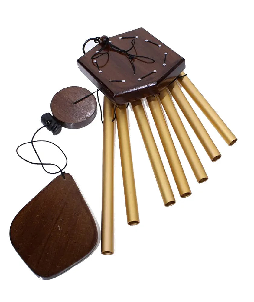 Lilone 7 Pipe Gold Wind Chimes 60 cm Long