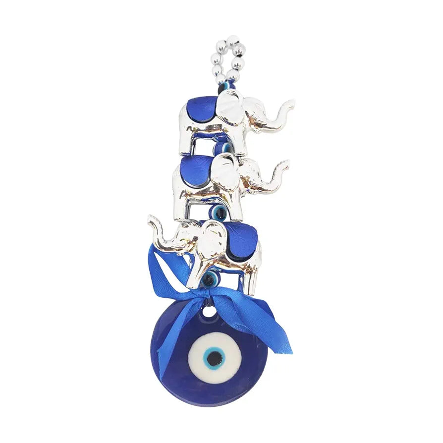 Shubhanjali 3 Elephant Evil Eye Hanging Ornament Amulet
