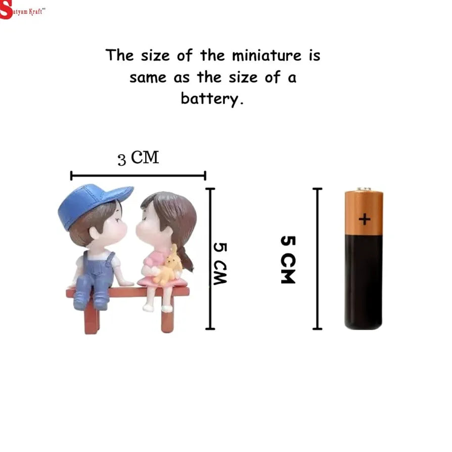 Satyam Kraft 1 Set Romantic Couple Miniature Figurines