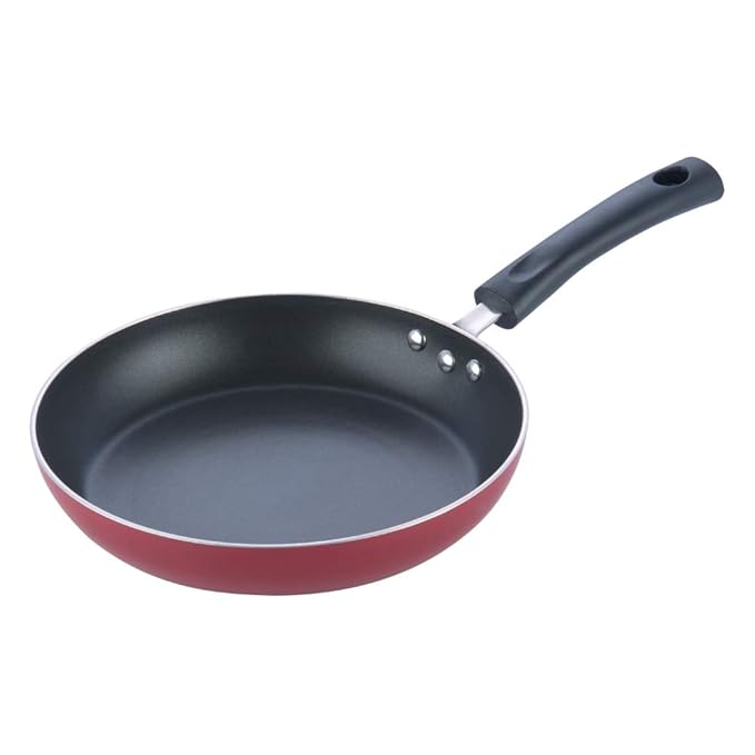 Vinod Zest Inducto Aluminium Non Stick Frypan - 24 cm | 3mm Extra Thick | 3 Layer Coating