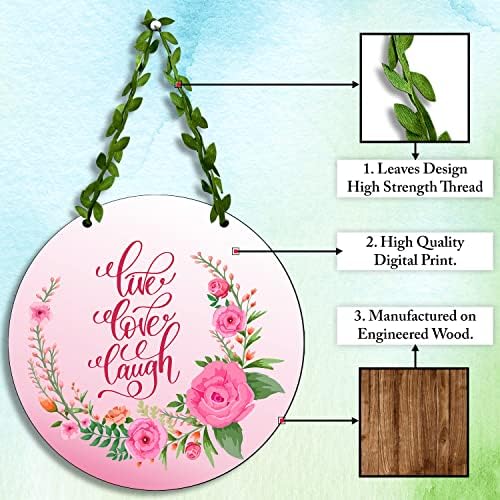 Sehaz Artworks Live Laugh Love Wall Decor Wall Hangings Home Decor Items for Home -1-0024