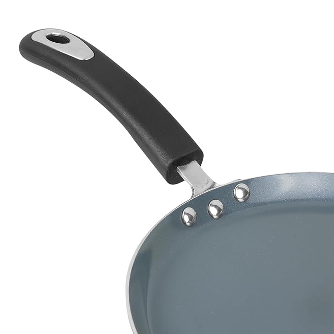 Vinod Zest Ceramica Dosa Tawa - 28 cm | Natural Stick Free Roti Tawa | Stylish Handle | Toxin Free | Induction and Gas Base