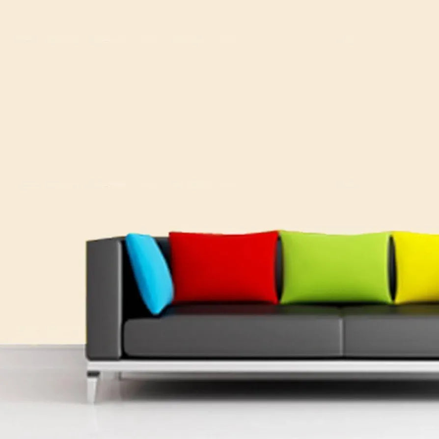 Jaamso Royals Light Cream Colour Plain Wallpaper for Walls For Kitchen