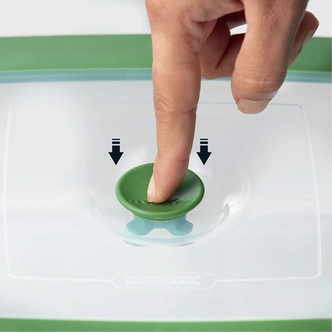 Borosil Glass Dish With Lid | 1 Piece | 1000ml | Transparent
