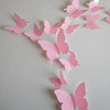 Jaamso Royals Light Pink 3d Butterflies Stickers for Wall Decoration Items Stickers Wall Decor 12 Piece