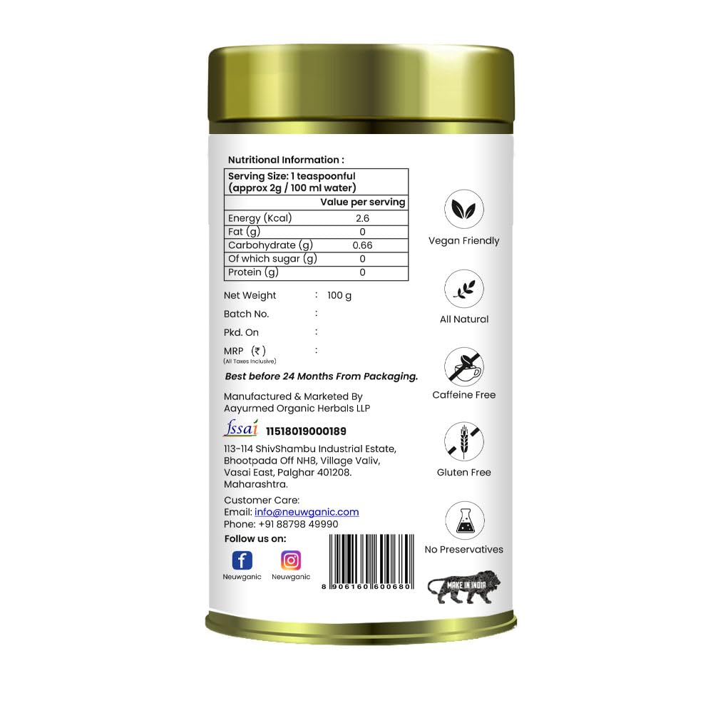 Neuwganic Tea - Butterfly Blue Pea Flower Tea - 100 Grams