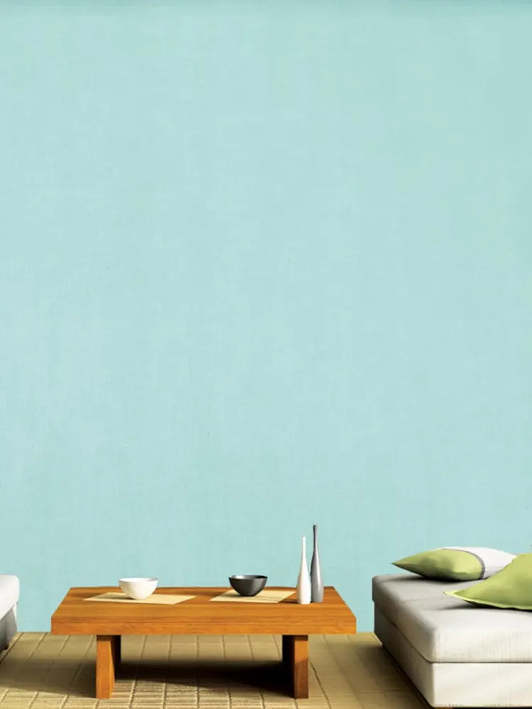 Jaamso Royals Sky Blue Plain Matte Self Adhesive Peel and Stick Removable Home Décor Wallpaper