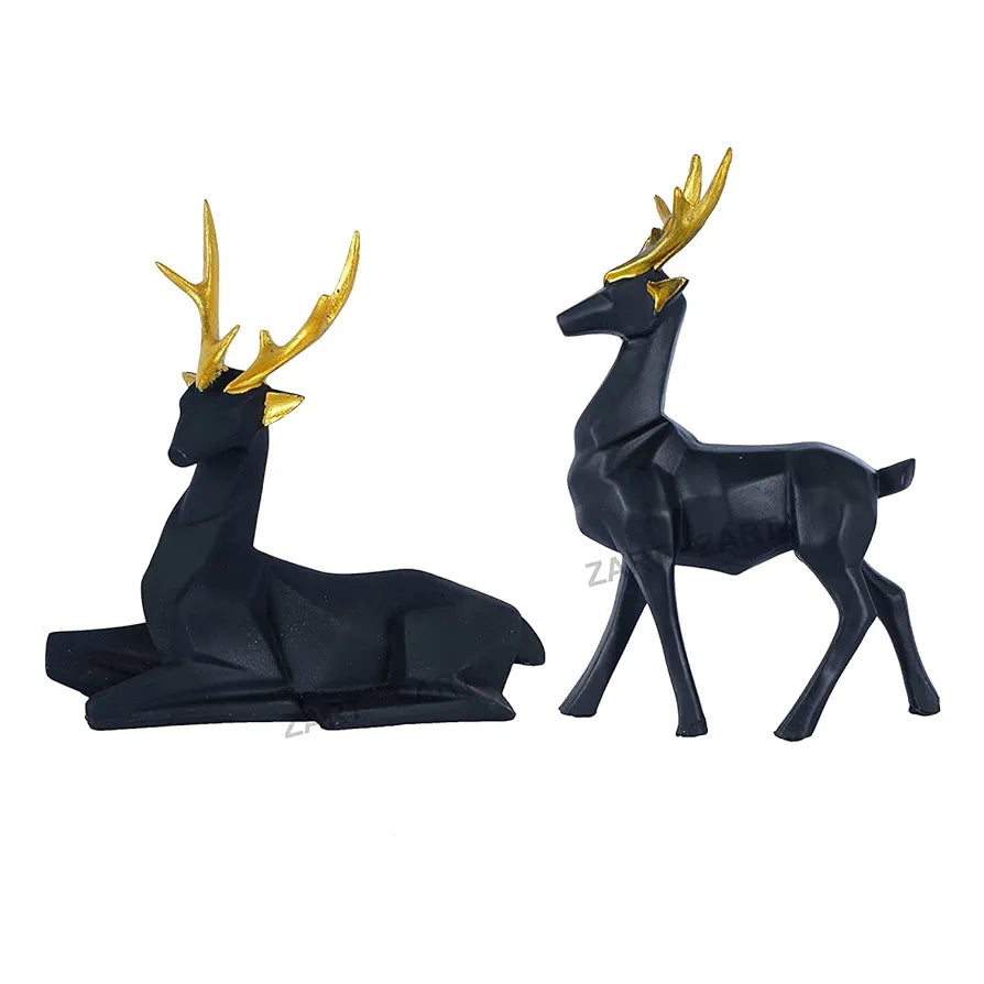 Zart Resin Deer/Hiran Showpiece for Home Decor & Office Decor
