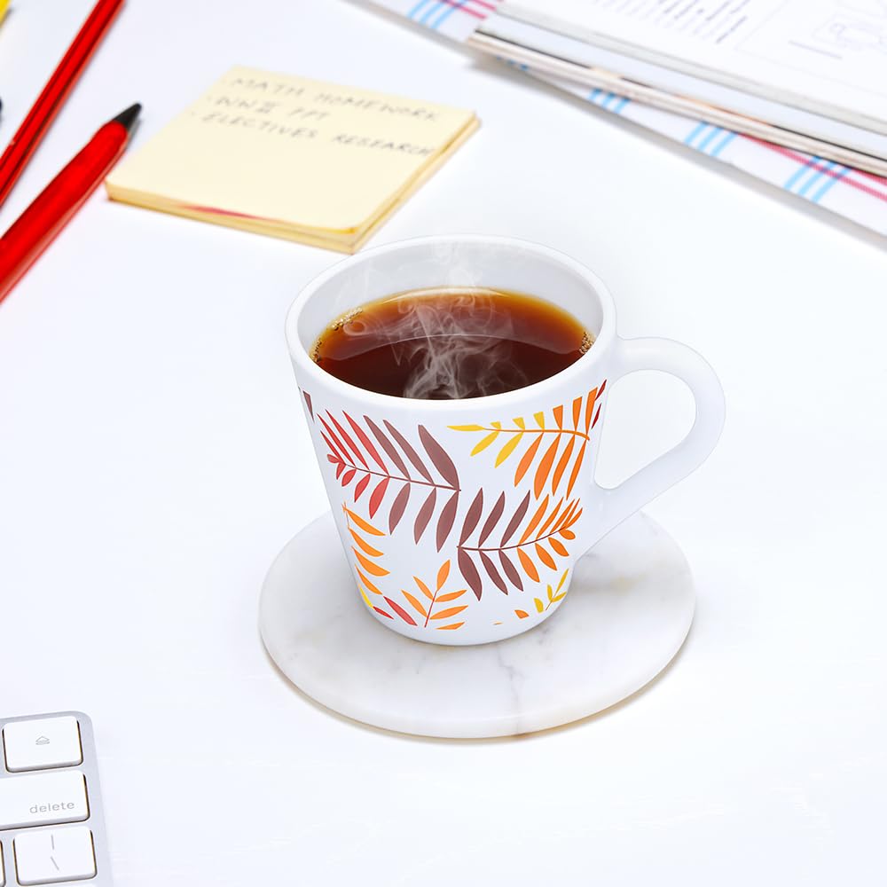 Larah by Borosil Novelty Series Costa Opalware Mug, Set of 6 Tea/coffee Mugs | 160 Ml Each