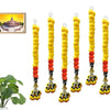 Fabric Artificial Marigold Flower Strings 30 Inches
