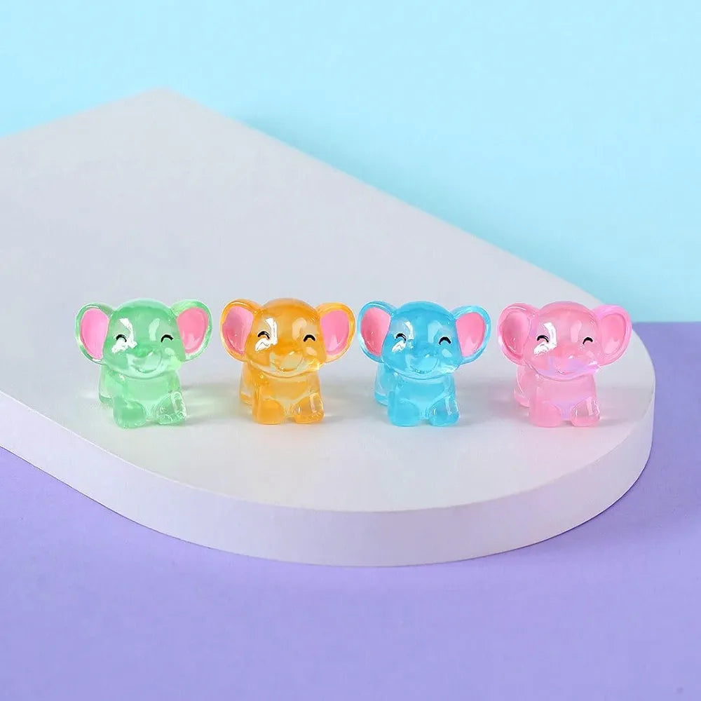 Satyam Kraft Resin 1 Set Elephant Miniature Figurines