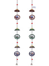 Heart Home Umbrella Shape Door Hanging Windchimes Pairs 3 Paper Mache & 3 Elephants