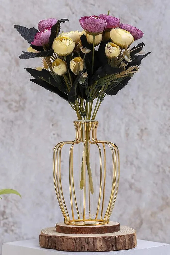 2 Pcs Artificial Rose Flower Sticks Multicolour