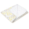 Haus & kinder Cotton Reversible Muslin Blanket For Newborn Baby Boy Colour Roarsome Yellow