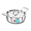 Hawkins 3 Litres Pro Triply Stainless Steel Cook N Serve Bowl With Steel Lid | Silver