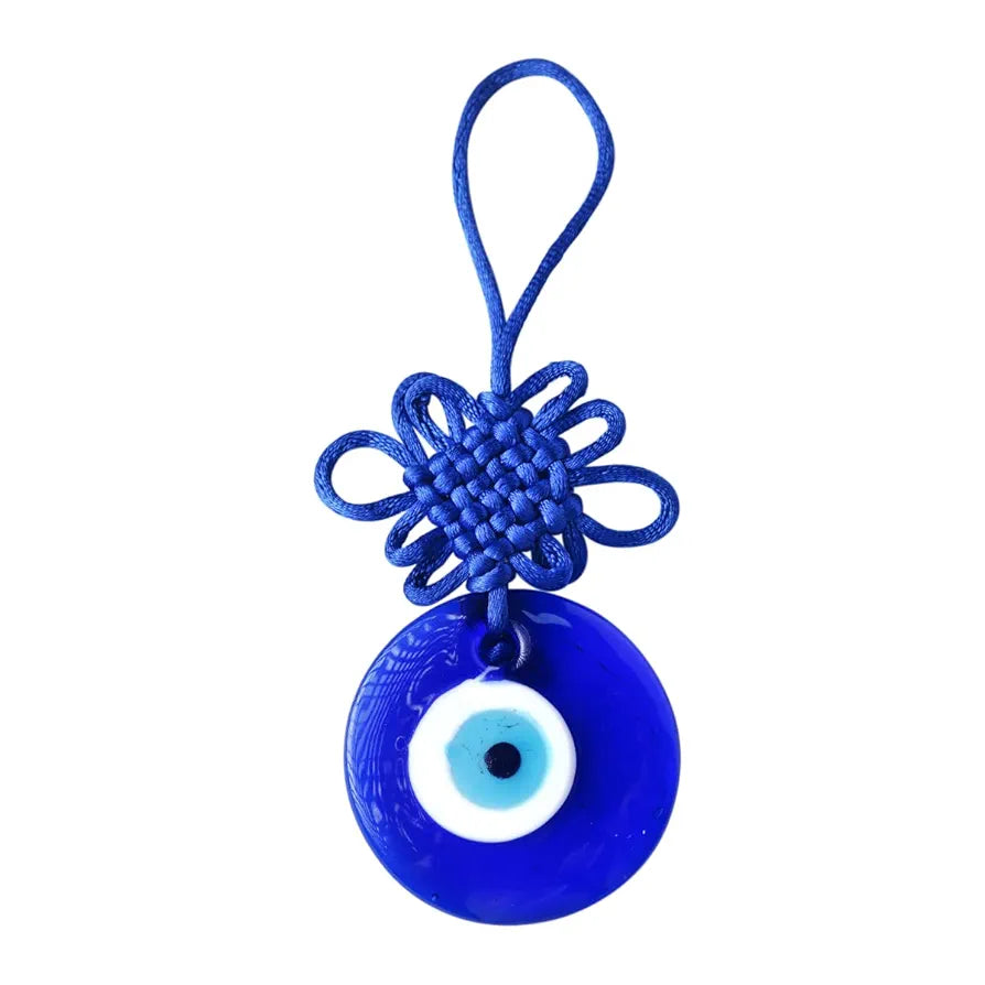 Shubhanjali Glass Evil Eye Hanging for Home Decor Items 2 Inch